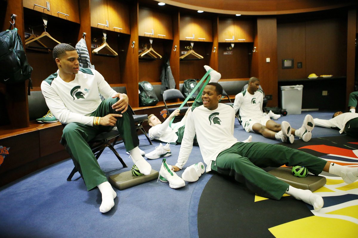 MSU_Basketball's tweet photo. 🔒 in.

#GoGreen

#B1GTourney

#MSUInTheMecca https://t.co/5molqRbZjW