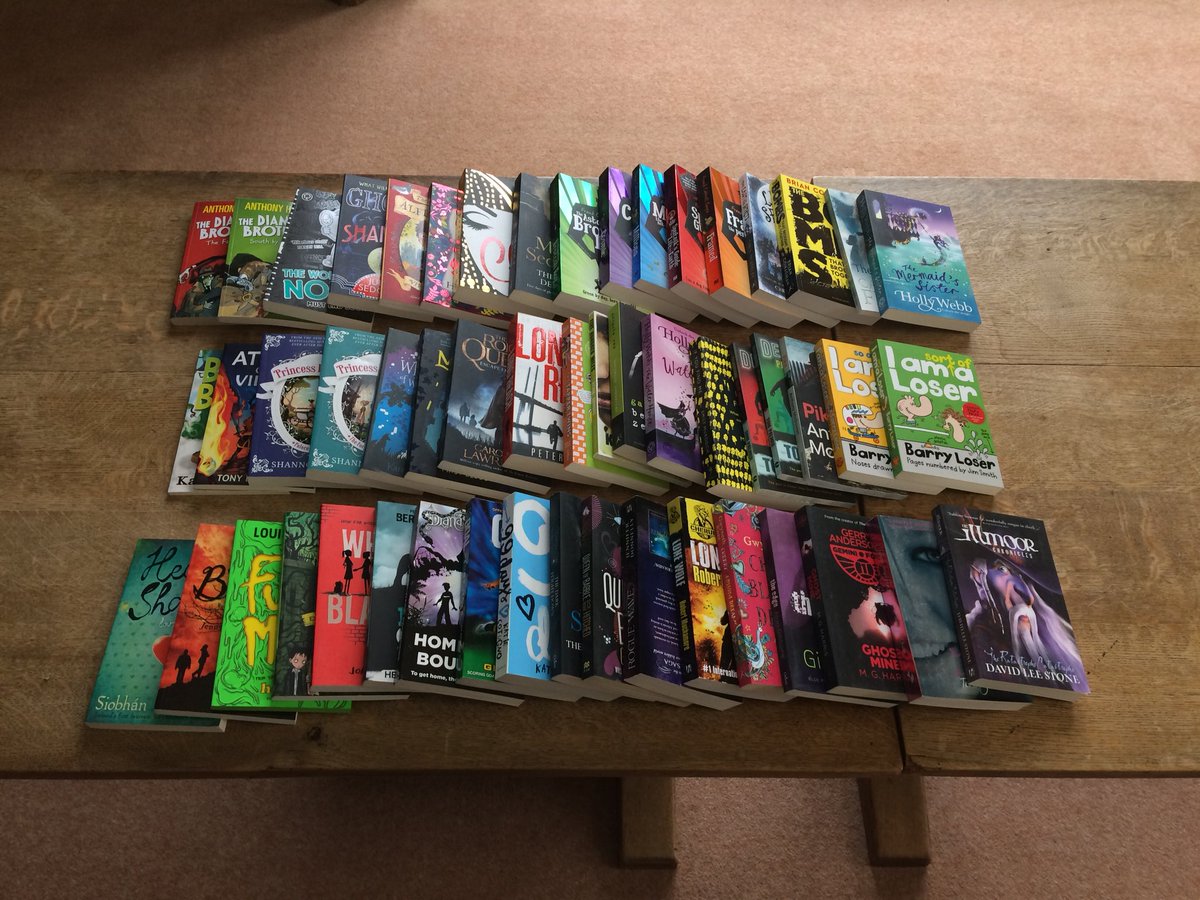 WycombeLibrary's tweet photo. Many thanks to #LaburnumHouse for managing to drop off this great book selection today despite the #BeastFromTheEast. The girls are going to get the pick of the litter at todayโs #FictionFair #ReadingAtWycombe https://t.co/543AjL7Zwr