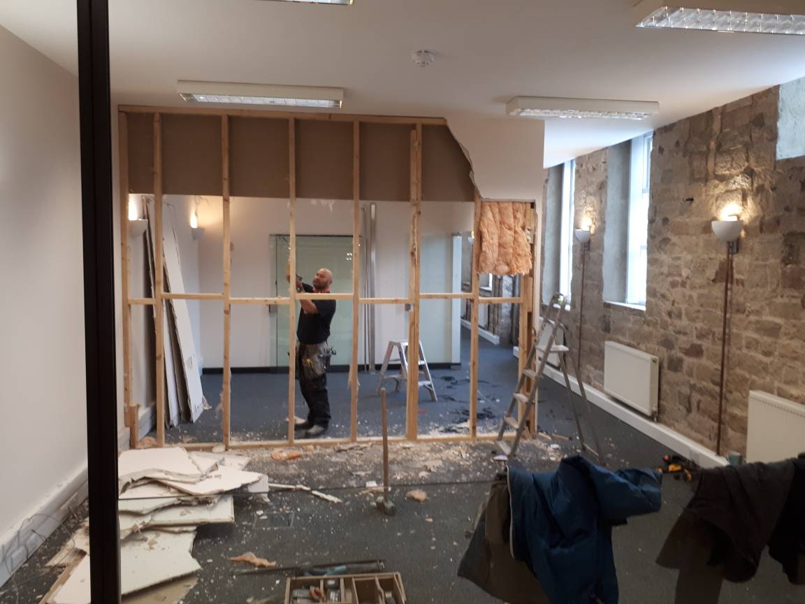 Backcountryuk's tweet photo. Demolition derby day one new shop fit! https://t.co/cu5wztlPZb