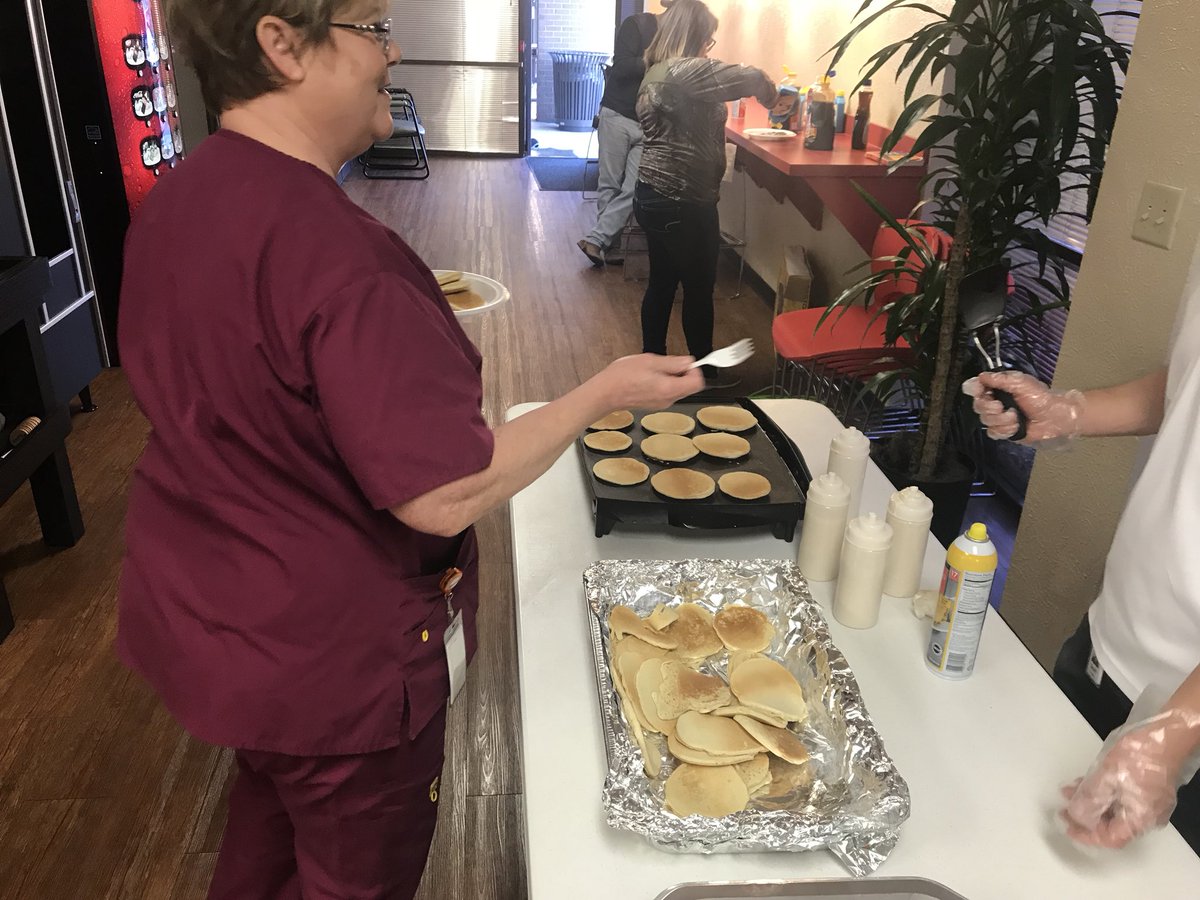texas811's tweet photo. #EmployeeAppreciationDay 
Our staff loves 🥞
#SupportSafety https://t.co/DX7vZWO9iC