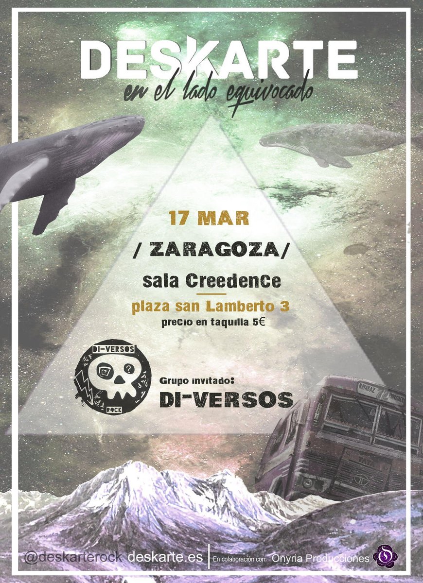 ANIMAOS A VER A <a href="/DeskarteRock/">Deskarte</a> y <a href="/DiversosRock/">DI-VERSOS OFICIAL</a>  el 17 en un concierto de rock, poesía y buen rollo