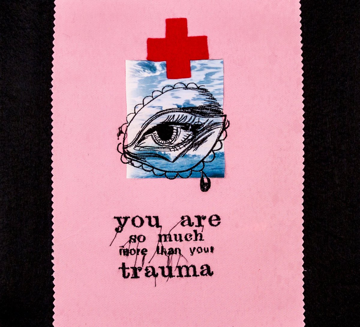 iamnicoroxe's tweet photo. βYou are so much more than your trauma.ββby ELEKTRA KB's #Powerisabuse installation. Fourth day done and almost there! So excited to show you what we have been working on! at @SPRINGBREAKshow #springbreakartshow2018 #springbreakartshow #armoryartsweek #elektrakb #nicoroxe https://t.co/9YUvsycfLU