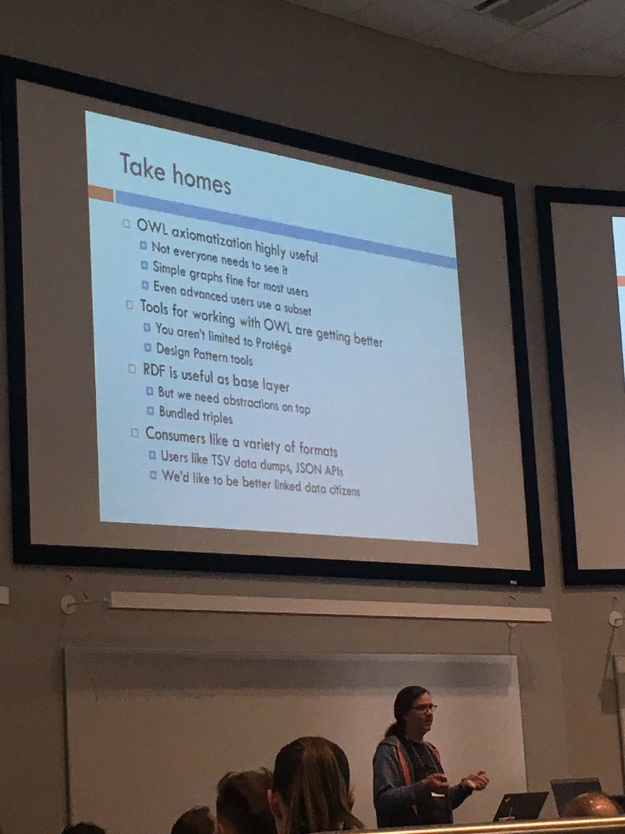 juansequeda's tweet image. Take away message from the Gene Ontology work and @chrismungall #US2TS