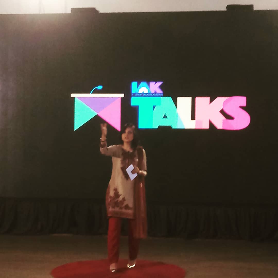 iamkhiofficial's tweet photo. Presenting you our third speaker for tonight Uzma Alkarim, a Senior Anchorperson who is determined to speak the truth of what Karachi really is and always promote the message of peace and safety of the city and its people. #IAKTalks https://t.co/1gicmIXwjW