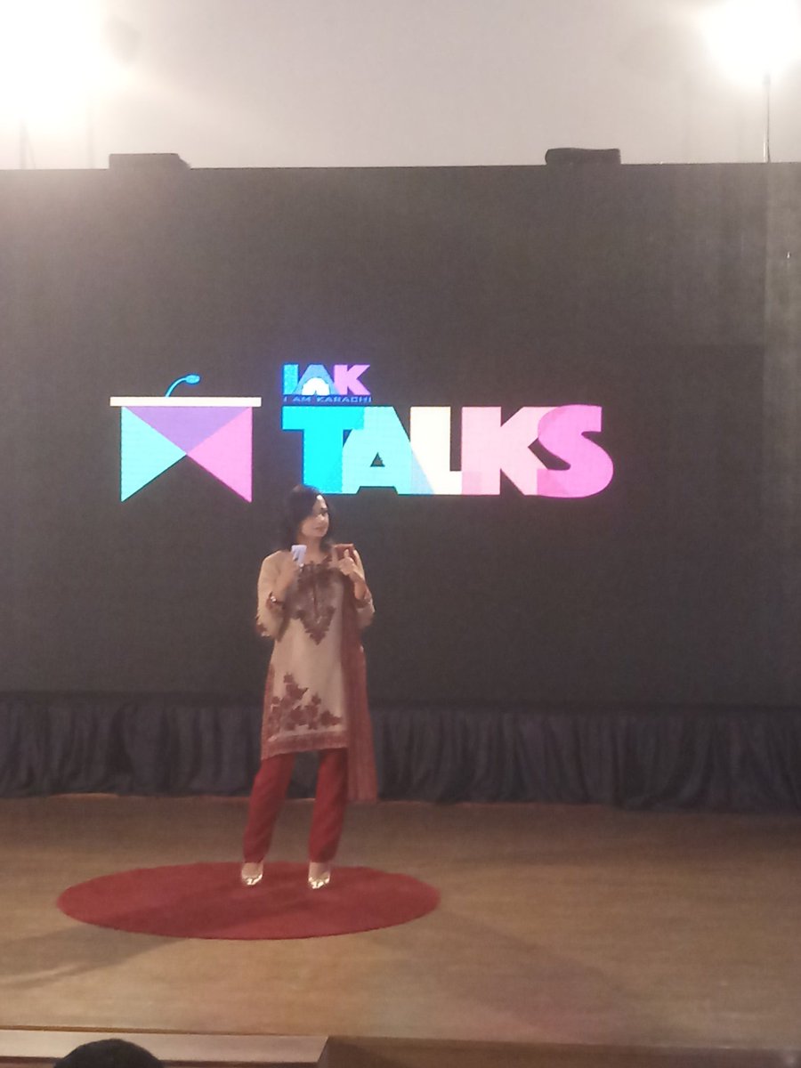 iamkhiofficial's tweet photo. Presenting you our third speaker for tonight Uzma Alkarim, a Senior Anchorperson who is determined to speak the truth of what Karachi really is and always promote the message of peace and safety of the city and its people. #IAKTalks https://t.co/1gicmIXwjW