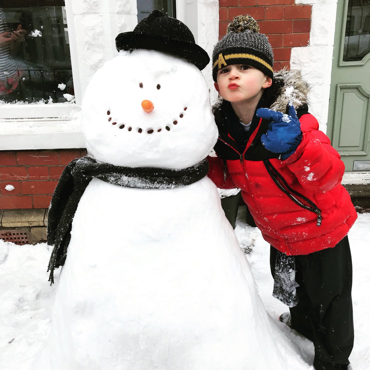 Our #snowman #snowday #beastfromtheast
