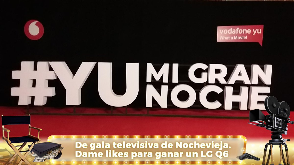 Pattygarvia's tweet photo. De gala televisiva de Nochevieja. Dame likes para ganar un LG Q6 https://t.co/H8lCjT30mt