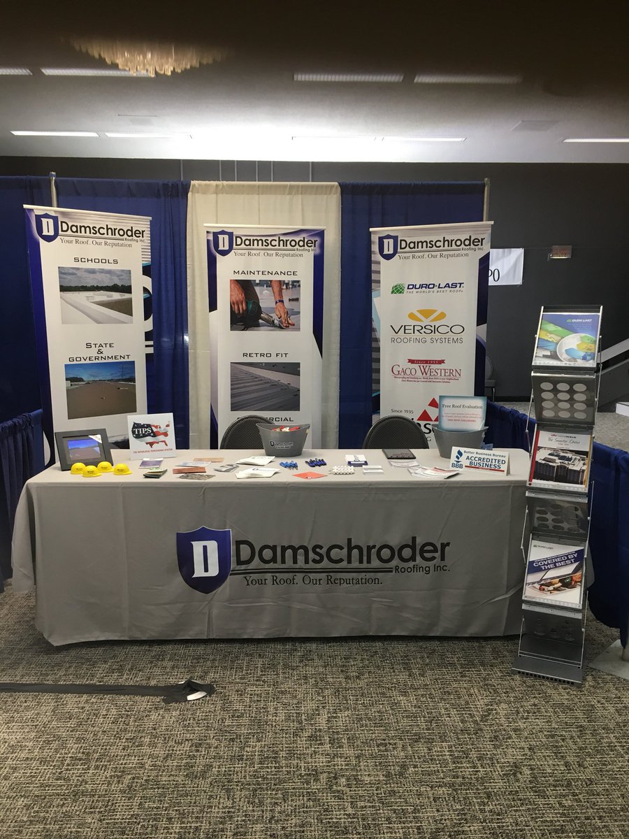 Never a dull day! On to the FHEA Toledo Facilities Expo in the Stranahan Great Hall! Stop by and see <a href="/roofingohio/">Damschroder Roofing</a> for your commercial roofing needs!