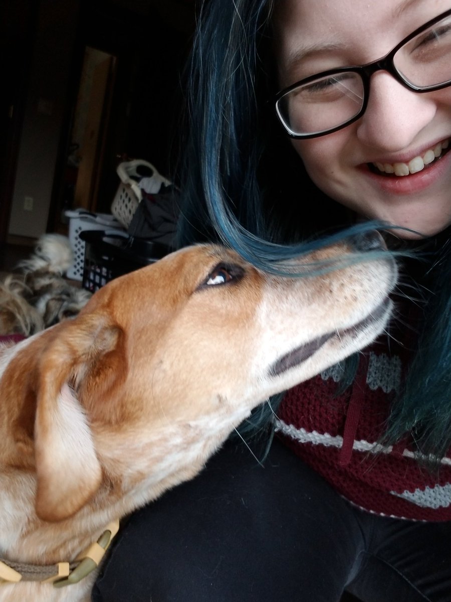 MidmessIndigo's tweet photo. @JesseCale @SecretMPress #DeepFeelingMagicBeing (plus pupper) https://t.co/bkWoNdnga2