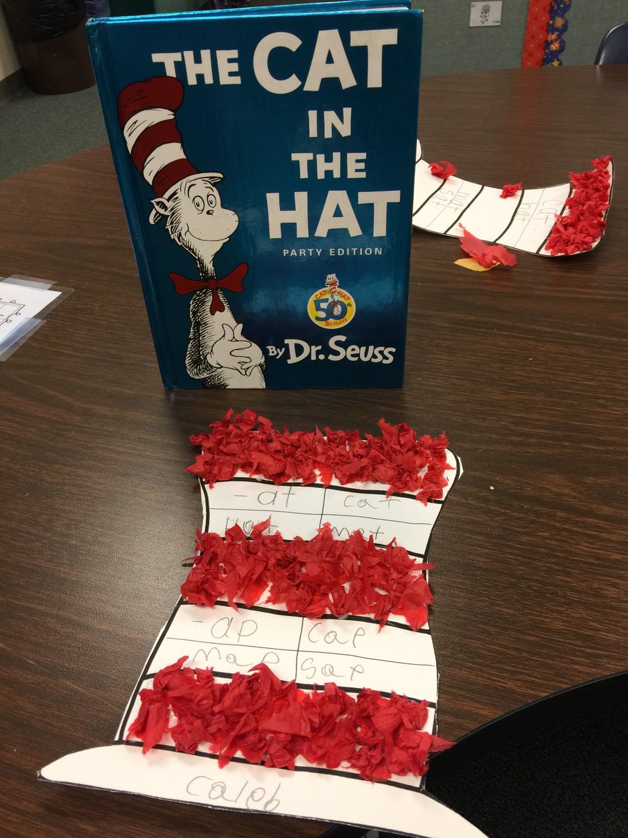 jody_duran's tweet photo. Cat in the Hat fun with word families... #ReadAcrossAmericaWeek https://t.co/Y9VE4NQtWB