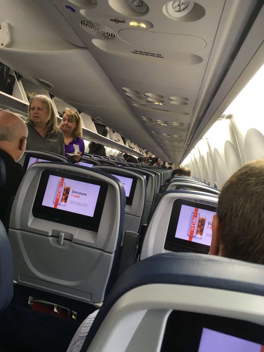 Tom_O_Roberts's tweet photo. Thanks #delta for finding me a seat. 45f #45f https://t.co/gx5RUZJD34