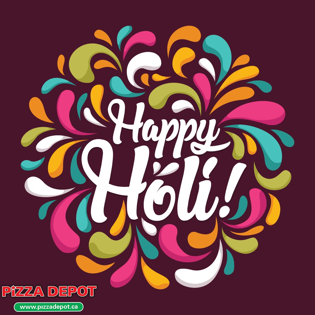 CdnPizzaDepot's tweet photo. Rejoice and come together, have a Happy Holi and order your favourites from Pizza Depot to share with those you love most.
@CdnPizzaDepot Depot Classics for $24.99 +tax is the perfect choice!
.
#Holi #FestivalOfColours #Food #Fun #PizzaDepot https://t.co/KAMiIDVo7P