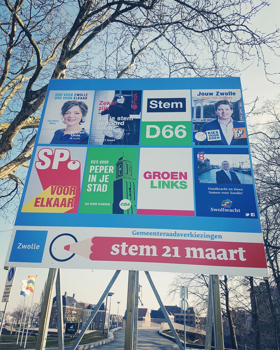 En, heb jij al een keuze gemaakt? #gastemmen #jouwstadjouwstem #jongerenraadzwolle #zgr18 #21maart