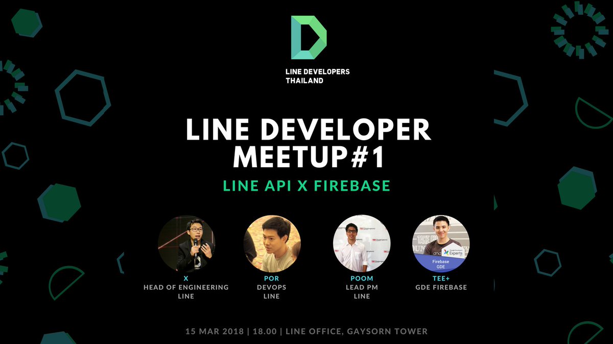 Jirawatee's tweet photo. So excited to give a talk in "Integrating LINE and Firebase" at 1st LINE Developer Meetup on Mar, 15 at LINE Thailand. #LineDevTH #LineDevMeetup #Firebase #FirebaseGDE #GDE https://t.co/0TIr5Qxdqd