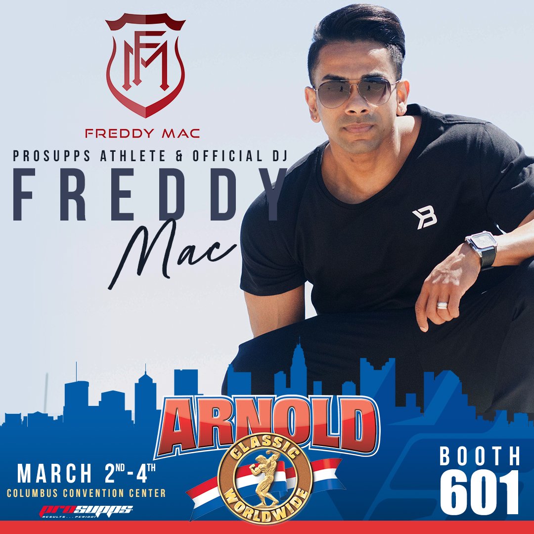 ProSupps's tweet photo. We've got @iamFreddyMAC at the DJ table this weekend! Come grab a can of #hydepowerpotion and let's get LIT!!
March 2-4 | Columbus | Booth 601
#prosupps #columbus #arnold #freddymac #partywithprosupps https://t.co/dsCoFnDt9s