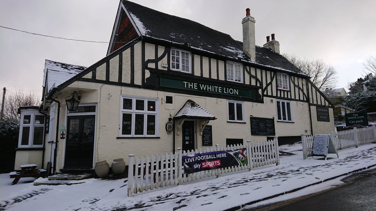 WhiteLionRH1's tweet photo. We are open! Stay safe out there, #LinkfieldSt is bedlam at this time, don't attempt to drive up the road unless you have 4x4 traction!
On another note @THELOfood will not be joining us tonight as they'll likely be snowed in before too long. #Redhill #Reigate #BeastFromTheEast https://t.co/HbpSgs5koh