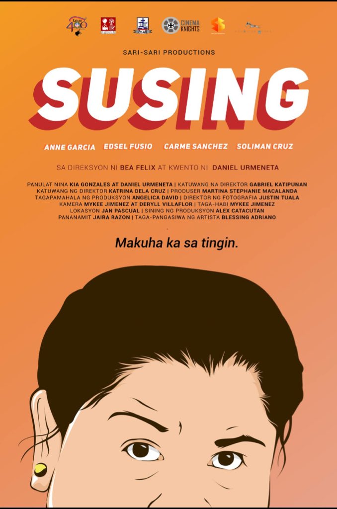 MsBeaFelix's tweet photo. Mga Marse at Parse!

Nako, eto na nga ang chika! Nahanap na raw si Aling Susing! Gusto mo malaman kung anong nangyari sa kanya?

Tara panoorin natin sa Sabado, March 3, 2018, 6 pm sa SC Auditorium ng Letran-Manila.

Wag kayong mawawala ha?

#CinemaKnights2018 #SUSING https://t.co/Um7lP48gjf