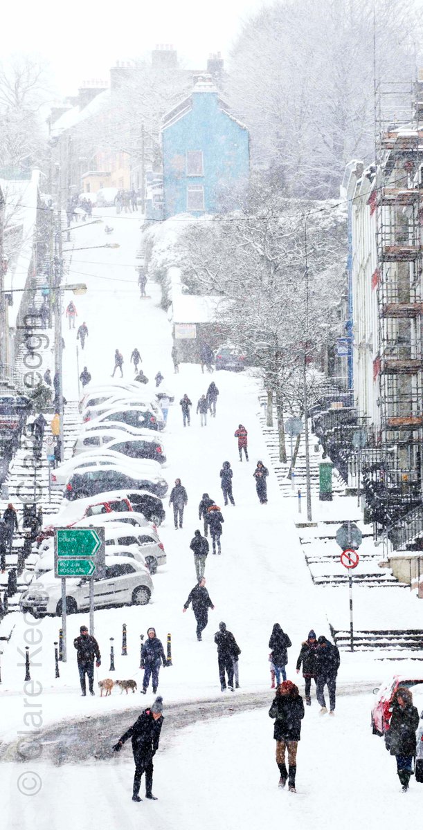 claremkeogh's tweet photo. Snowbeautiful off piste Patrick's Hill Cork City Centre #StormEmma #beastfromtheeast #corkcity  #sneachta #BeastFromTheEast https://t.co/tgrtG6KDBV