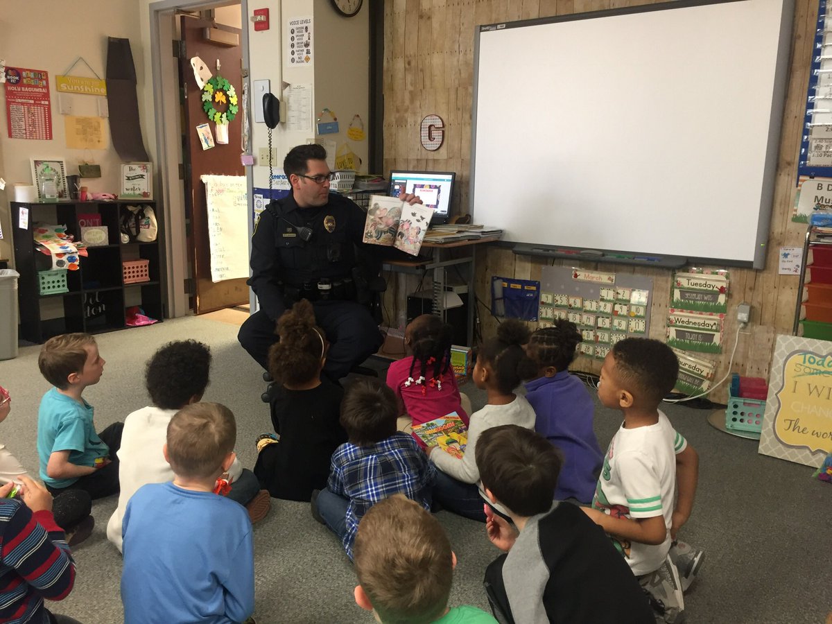 Thank you <a href="/CPDMattCoMo/">Matt Rodriguez</a> for reading to our class for #ReadAcrossAmerica2018! You did great with the pirate tongue twisters. 😀 Our community officers are the best! #cpsbest #DREamschool