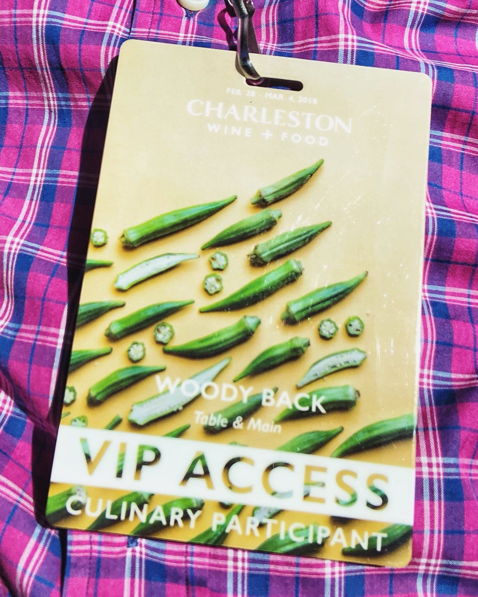 TableAndMain's tweet image. And we’re OFF! Chefs Jess and Woody have started prepping for our first event of the @ChsWineandFood festival: A Bourbon Affair. So excited to be here through the weekend for four events! Follow along for behind the scenes looks and food pics!!! 🍗🦀🥓🦐