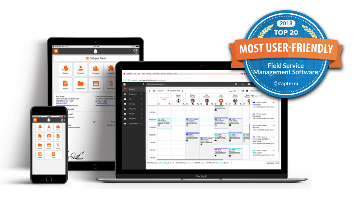 gopointman's tweet photo. We made the Top 20!! ⭐️

With over 400 products in the Field Service Management Software category, being ranked in @CapterraFSM Top 20 placed Field Nimble in the top 5% of Field Service Management Software.

https://t.co/PoNEMOuWq1 https://t.co/K3Q9NWS6aG
