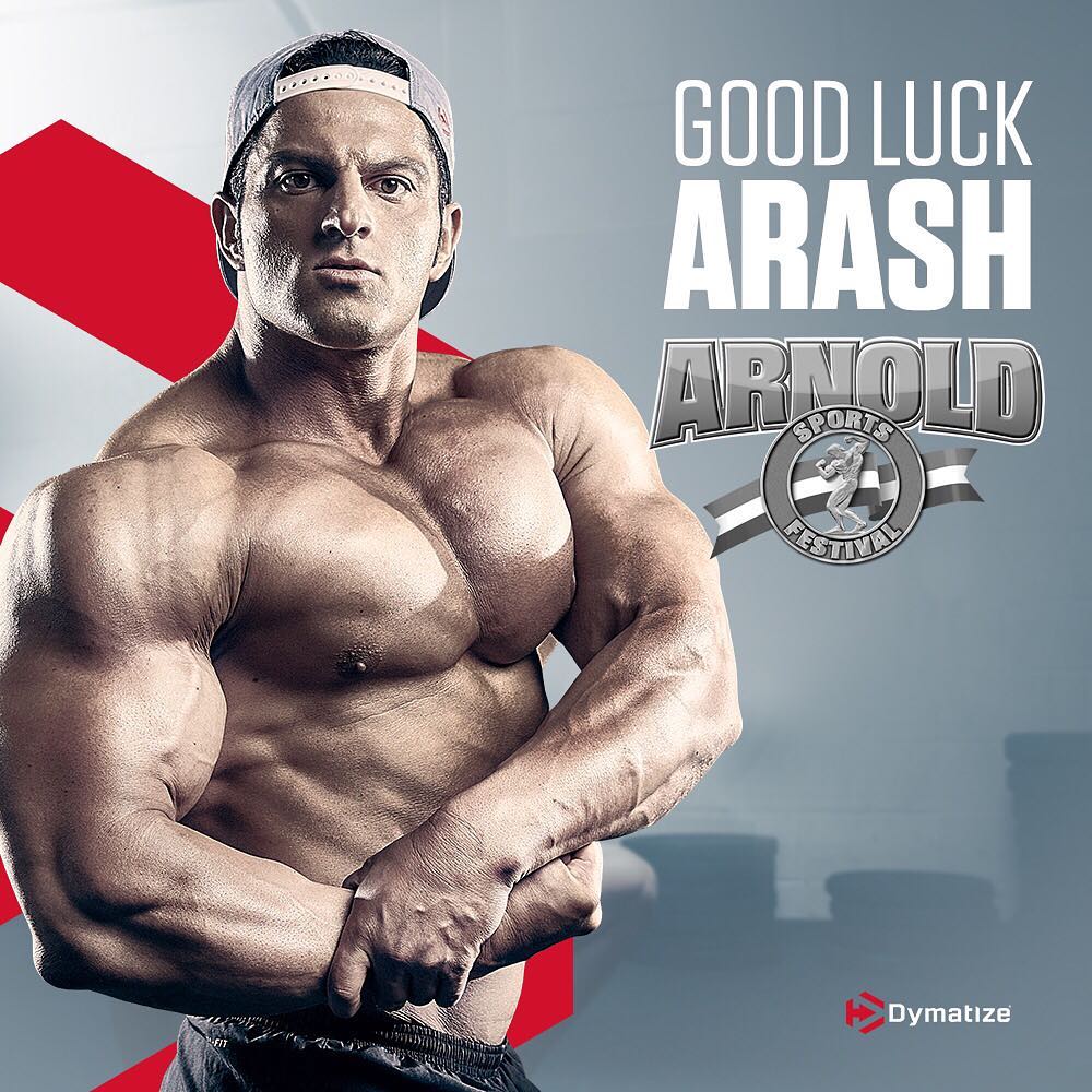 DymatizeCol's tweet photo. ¡La mejor de las suertes para @teamdymatize @arash_rahbar mientras compite en el Arnold Classic Stage! 
#arashrahbar #arnoldclassic #arnoldclassic2018 #DymatizeColombia https://t.co/15IhDDOkbv