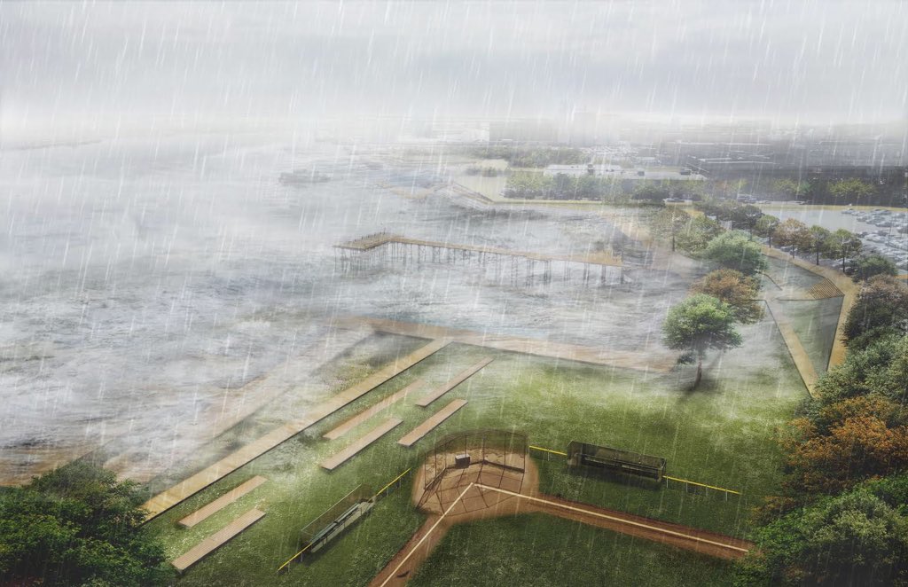 As we witness the impact that #flooding is having on #Boston today, we will continue to commit our efforts and resources to ensuring a #climate resilient city for future generations. One of our solutions for #Charlestown w/ <a href="/KleinfelderHQ/">Kleinfelder</a> <a href="/one_arch_urb/">One Architecture & Urbanism</a> <a href="/WoodsHoleGroup/">Woods Hole Group</a>