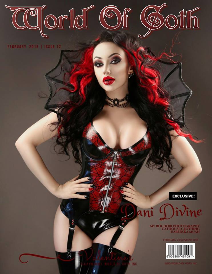 DaniDivineModel's tweet image. 💀 Latest cover and spread in @WorldofGoth Magazine
By My Boudoir - Make-Over Boudoir Photography 
Latex by @cathouseclothes 
Hair by Baberska - Hair&amp;amp;MakeUp
Collar Videnoir