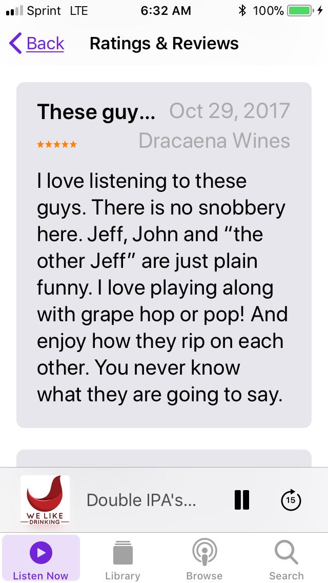 Dracaenawines's tweet photo. Alright guys! @WeLikeDrinking1 Here’s my 5 🔶 review from October! Keeping fingers crossed I win that #ecovessel baby!! #smokedwhaletesticles https://t.co/63496vkCqM
