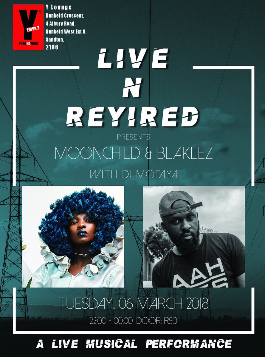 sjbosslady's tweet photo. Next week Tuesday catch @MoonSanelly on the #liveAndRewired show at @Yfm, come and see her live! https://t.co/UDmD0G3B0J