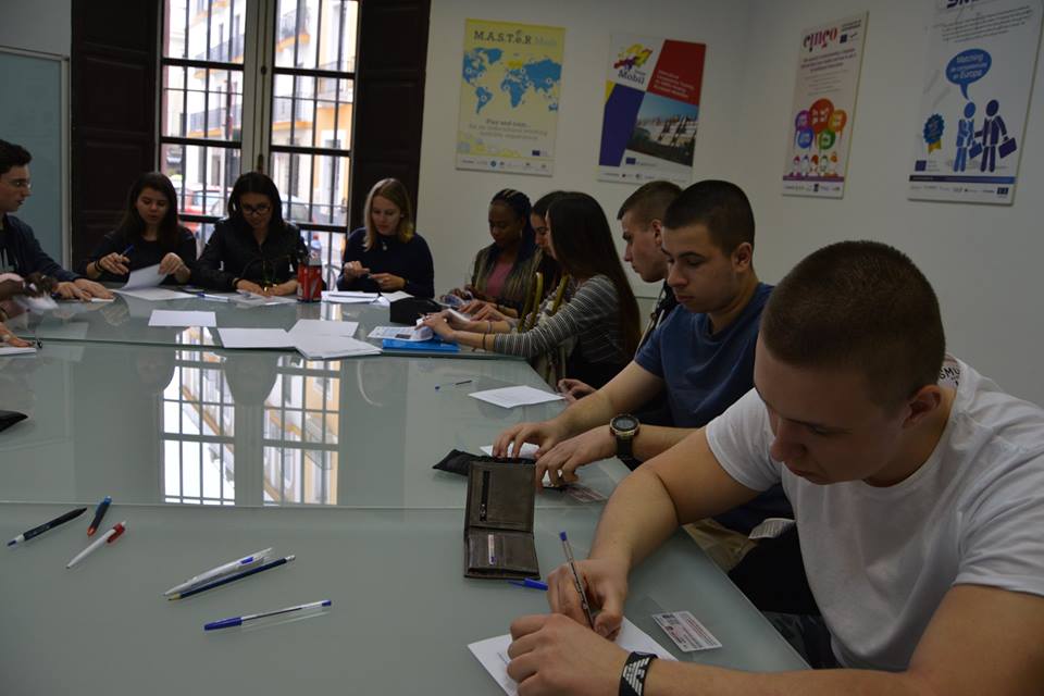 INCOMAgroup's tweet photo. During this week, two groups of young people from Italy and Poland have carried out the #INTERMOVE course on #intercomprehension and #interculturality in Seville #EUproject #ErasmusPlus #Languages #Mobility https://t.co/qIh6AlLQxp https://t.co/iS841qzHS9