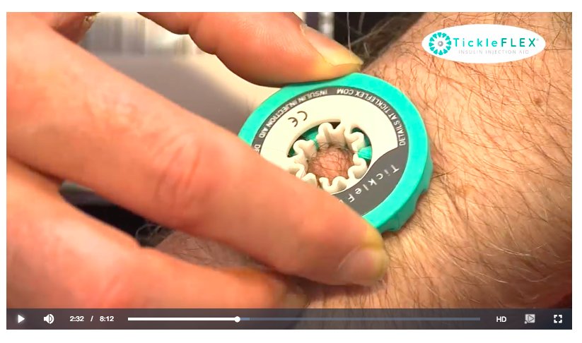 diabetespc's tweet photo. “TickleFLEX is a pioneering product designed to make the injection process easier.” Watch a demo at #DPC2017 of this unique, award-winning device, plus our interview with its designer and distributor, @TickleFlexUK https://t.co/sUCHjAS7Ic https://t.co/FvloA2bVbU