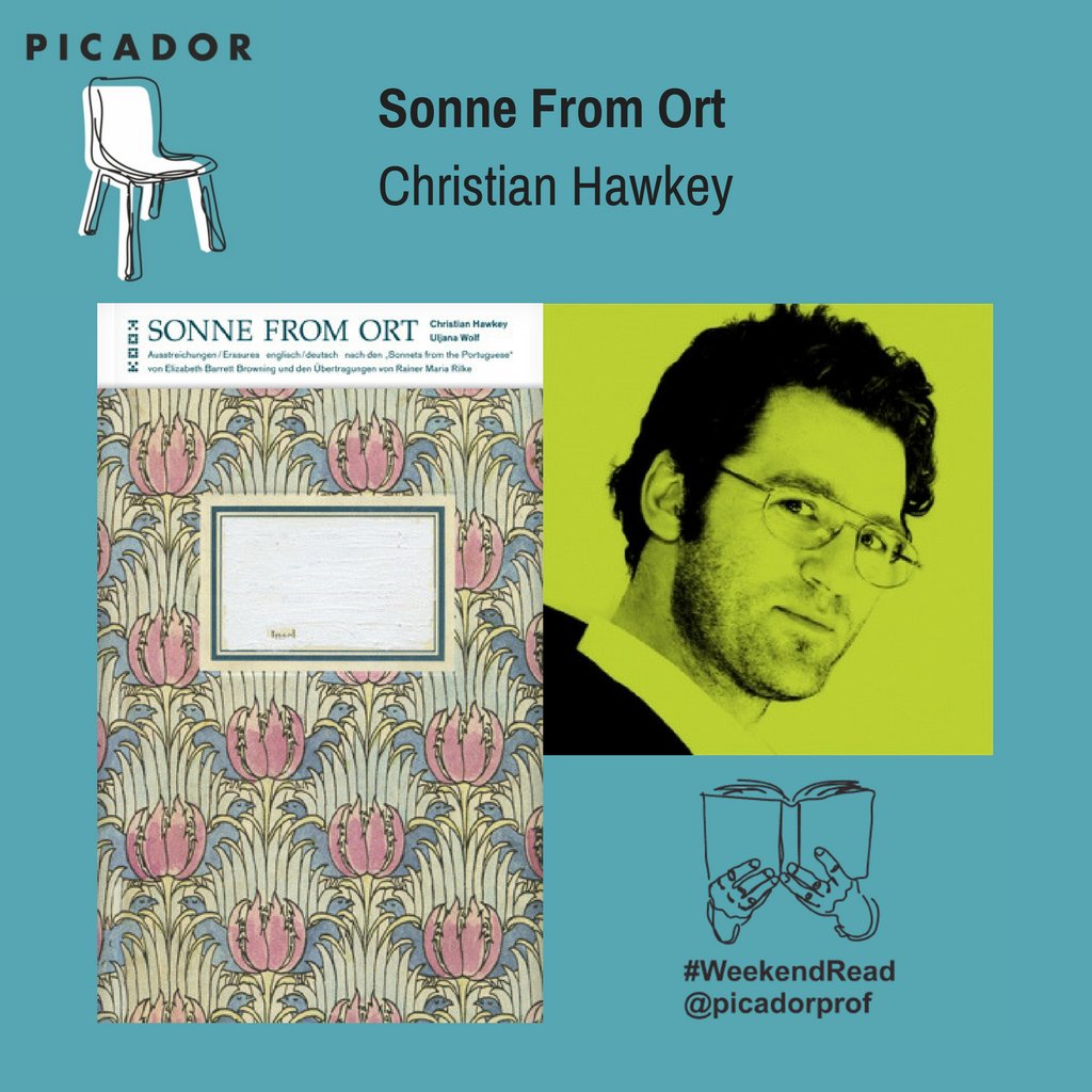 picadorprof's tweet photo. Our #WeekendRead is "Sonne from Ort" by Uljana Wolf and former #picadorprof Christian Hawkey. It is also the #FridayPick from @bodylit. You can read their review here: https://t.co/uv2SeEoDpN. Have a great weekend! :) https://t.co/tFwsvNuUFy