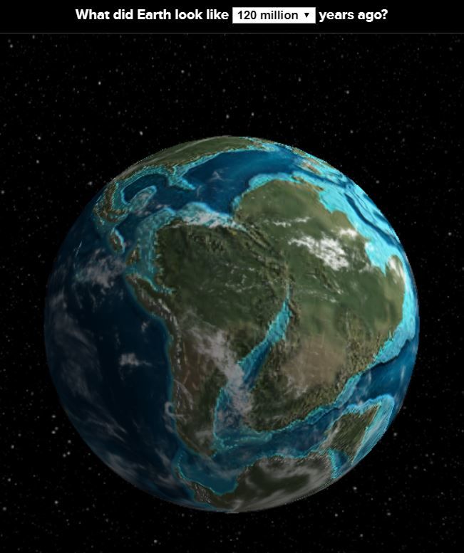 simongerman600's tweet photo. What an amazing piece of work! This interactive globe shows the ancient earth throughout #history. Great way to better understand plate tectonics. A must for everyone interested in #geology and #geography. Source: https://t.co/g1lgPPCRXH https://t.co/Pwrp1GOXJl