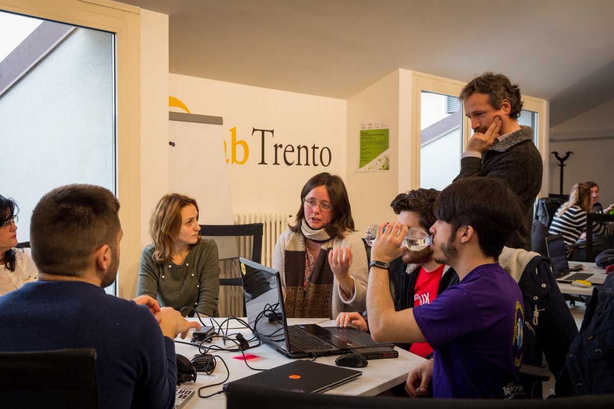 DatiTrentinoit's tweet photo. #odhb2018 -> 48 ore per sviluppare e testare soluzioni di dialogo fra la pubblica amministrazione e cittadini, utilizzando piattaforme per la conversazione su tecnologie mobili, che utilizzano i dati del servizio pubblico. #opendata #opendataitaly #opendatatrentino https://t.co/dEQubxBOFA