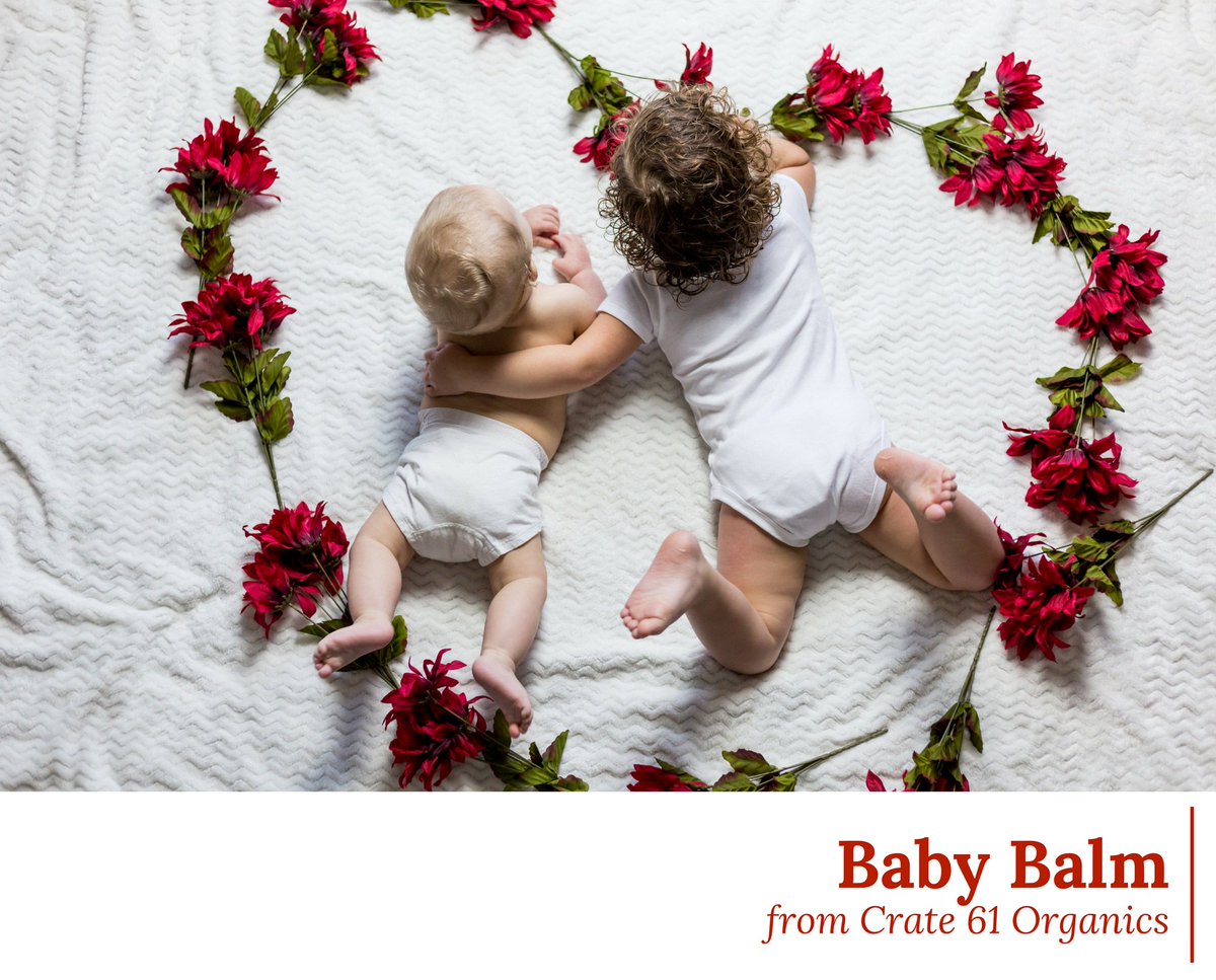 crate61organics's tweet photo. Natural, organic, and gentle, our baby balm is perfect for soothing irritated skin. How many little ones do you have at home? #Crate61 #Organic #Natural #Vegan #SkinCare #Baby #BabySkin #BabyCare #BabyProducts #BabyBalm #Gentle #Calming #Toronto #Canada #ShopOnline #ShopLocal https://t.co/QeQkgOT25J