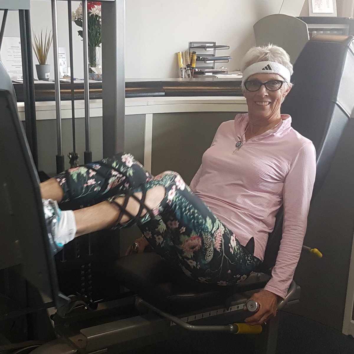 CSAWC2017's tweet image. Centre Friend Barb Hall
In all my 75 years - that would be from Birth!! - I've been fairly athletic, playing a myriad of sports! But I've never worked out ever! Now that I'm at The Centre, I'm loving it &amp;amp; making it into another sport! Come to The Center and Join me in the fun!!!