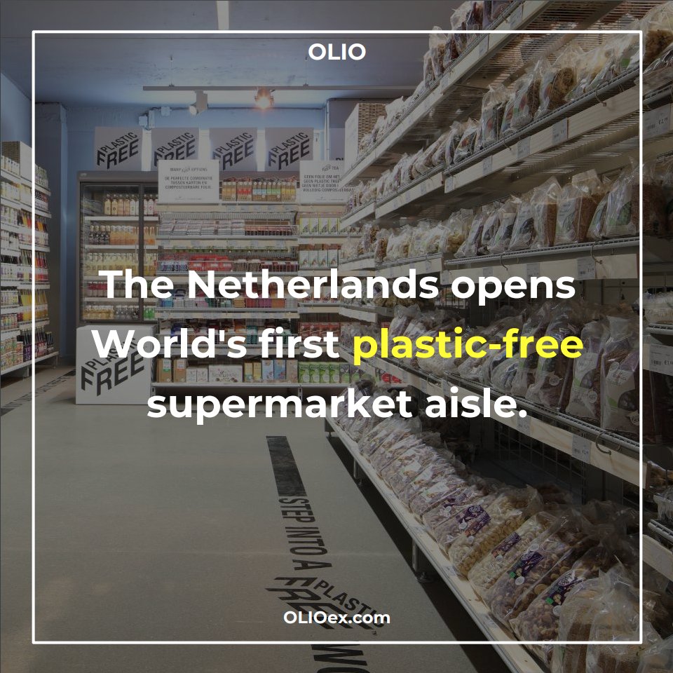 Olio_ex's tweet photo. Bravo the Netherlands! 👏Who thinks more countries + supermarkets should follow suit? #zerowaste #PlasticFreeFriday https://t.co/QxT77ZI7tN