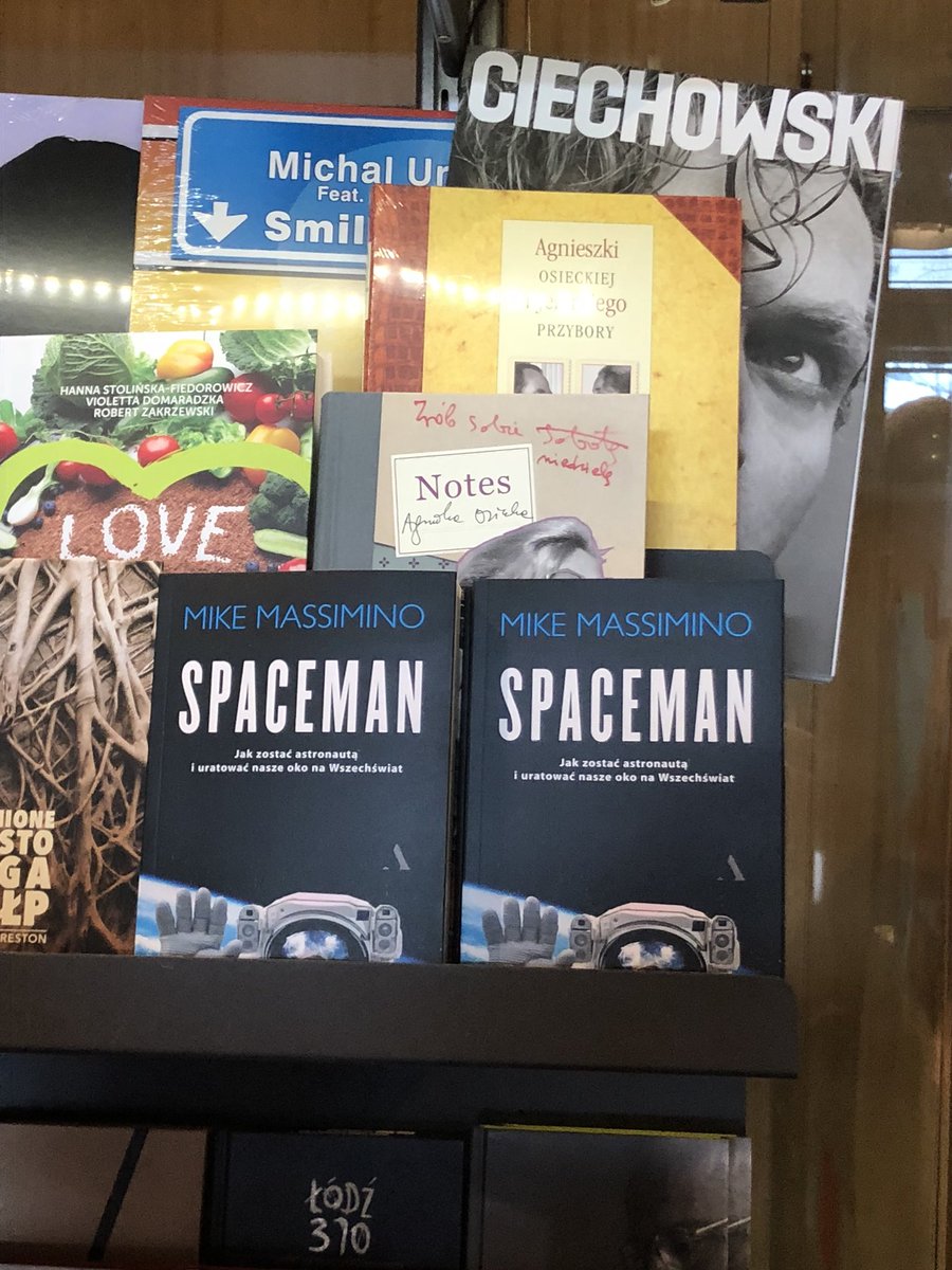 Astro_Mike's tweet photo. Excited to see the Polish version of my book on the shelves of Warsaw bookstores! https://t.co/A00vm0EU43