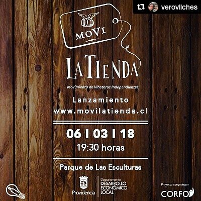 Lanzamiento martes 6 Parque Esculturas!!! Gracias al enorme apoyo de <a href="/Corfo/">Corfo</a> y a la energía increíble de <a href="/movichile/">MoVI Chile</a> 🍷 este año se cumple un sueño de los pequeños viñateros de Chile; nace <a href="/MOVILaTienda/">MOVI La Tienda</a> 👏🏻