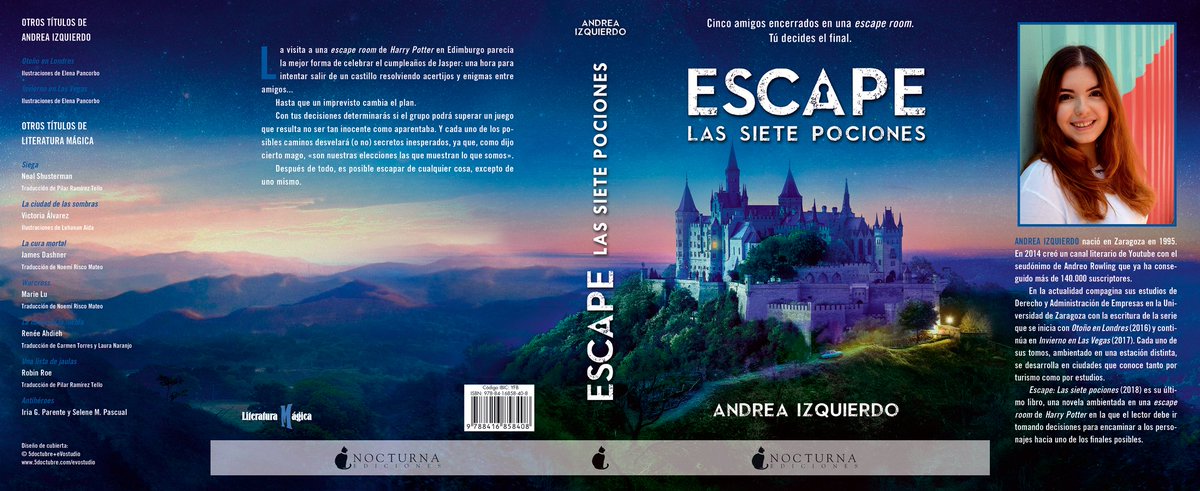 NocturnaEd's tweet photo. «Por su aspecto distante, cualquiera diría que circulaba sin rumbo, dando vueltas sin sentido. Sin embargo, él sabía muy bien adónde iba». ¡Esta es la primera página de #Escape: #LasSietePociones🔮! En librerías: 2/4/18 🧙‍♀️ https://t.co/GfT3w8ojEF