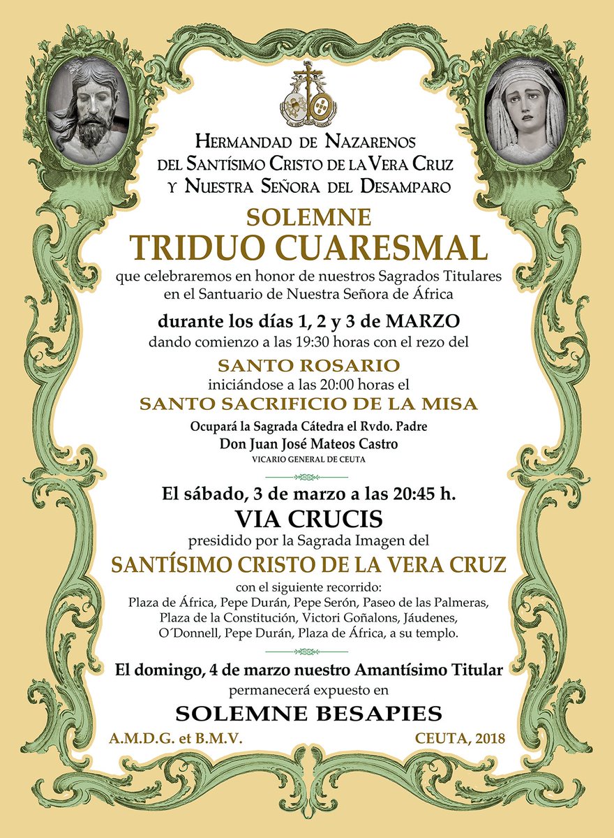 Cultos cuaresmales 2018