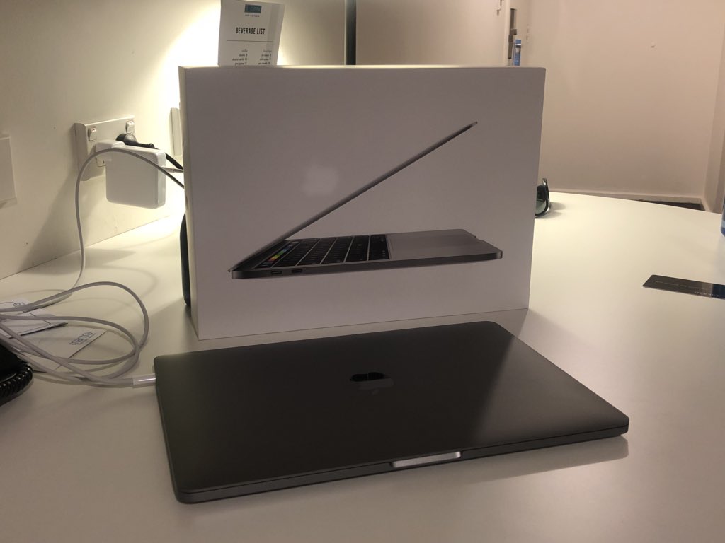 really_cranky's tweet photo. Treated myself to a new MacBook Pro https://t.co/ZRl2SzD6nD