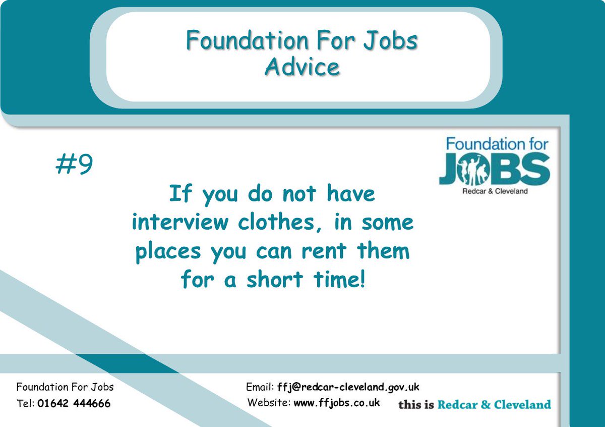 Routes to employment and the Job center can often help!
#Tips #lookingforwork #InterviewTips