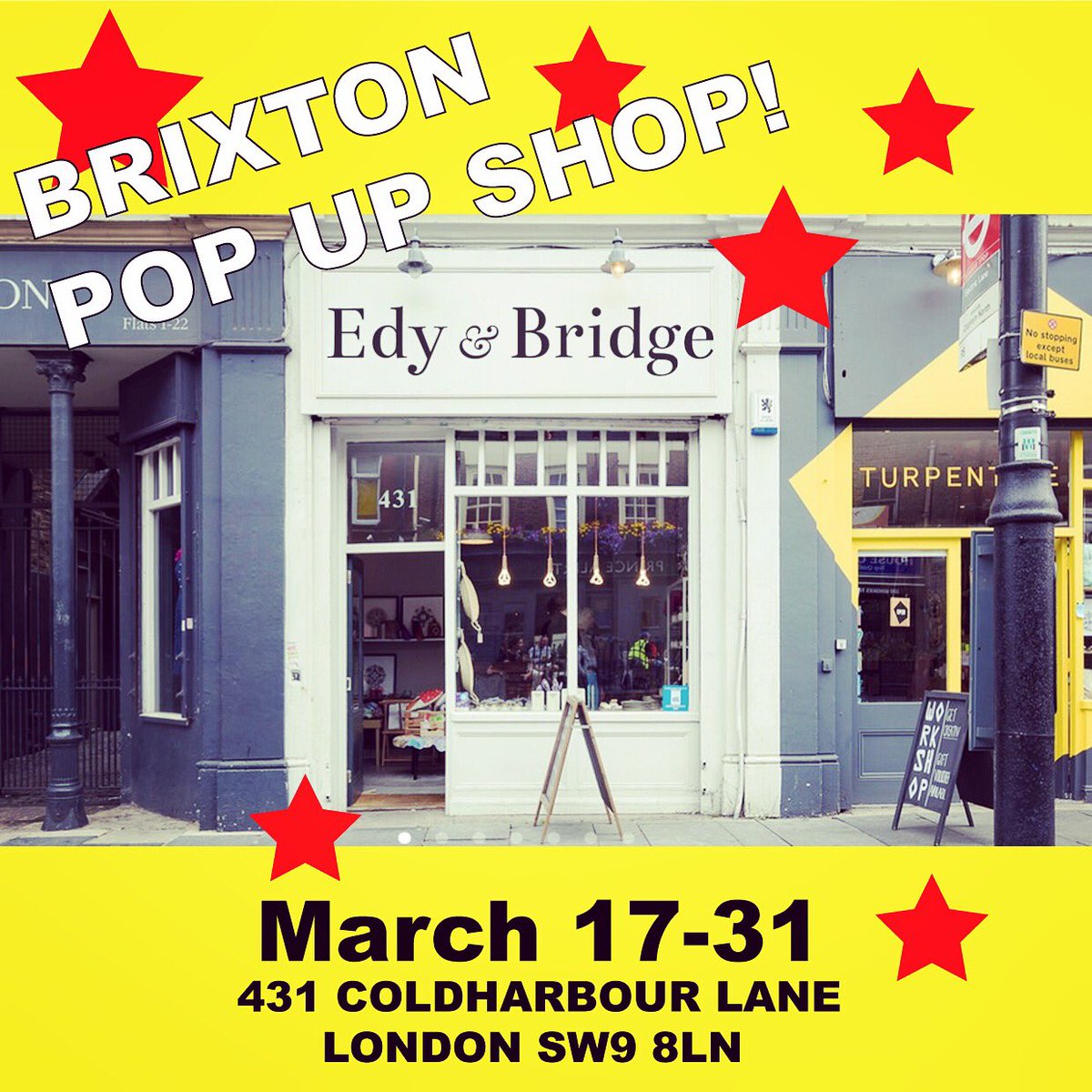 We are coming to Brixton!! March 17-31 #Brixton #popupshop #london
