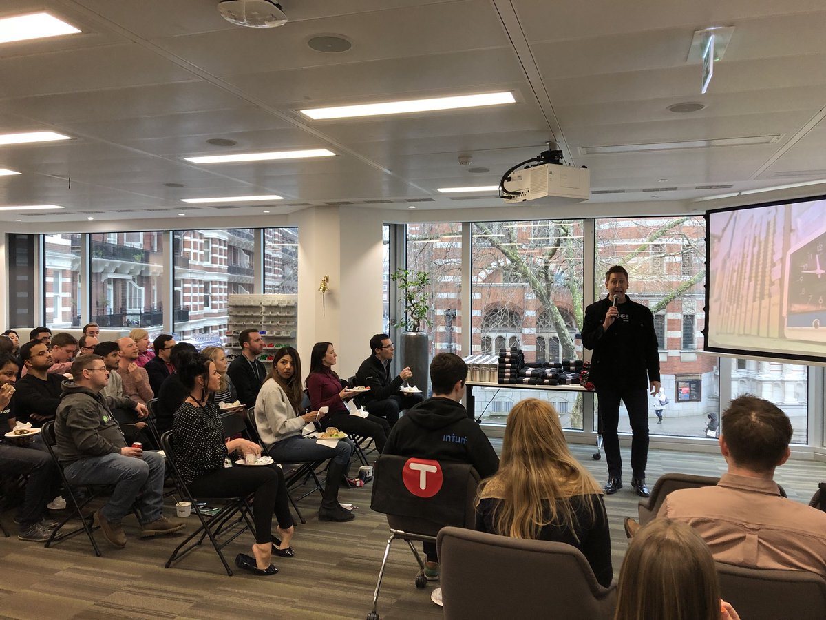 DBuckTSheets's tweet photo. Great day to tell the @tsheets story to our @QuickBooksUK family. #intuitlife #TeamIntuitTSheets https://t.co/SmIS9sTsy3