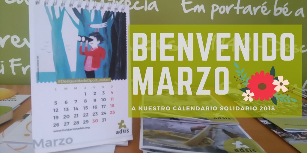 FundacionAdsis's tweet photo. ¡Felicidades, #ElenaVal, por partida doble!: por tu cumple, y por hacer ilustraciones tan bonitas como la del mes de marzo de nuestro #calendariosolidario2018.
Más trabajos de esta genial ilustradora en: https://t.co/fPGG9zD19n https://t.co/YohZJsWyVx