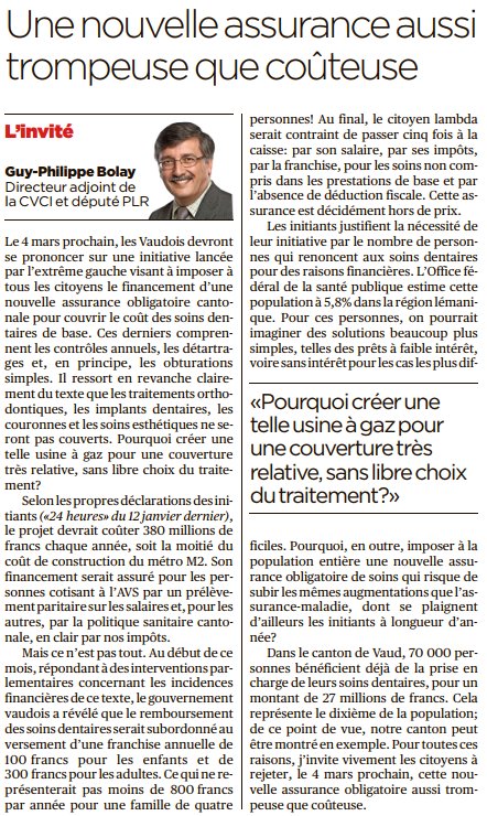 TaxeDentNON's tweet photo. "Imposer à la population entière une nouvelle #assurancedentaire obligatoire de soins qui risque de subir les mêmes augmentations que l’assurance-maladie, dont se plaignent d’ailleurs les initiants à longueur d’année?" @gpbolay député @PLR_VD Dir adjoint @CVCI_Lausanne #vdvote https://t.co/O37bhCHFKh