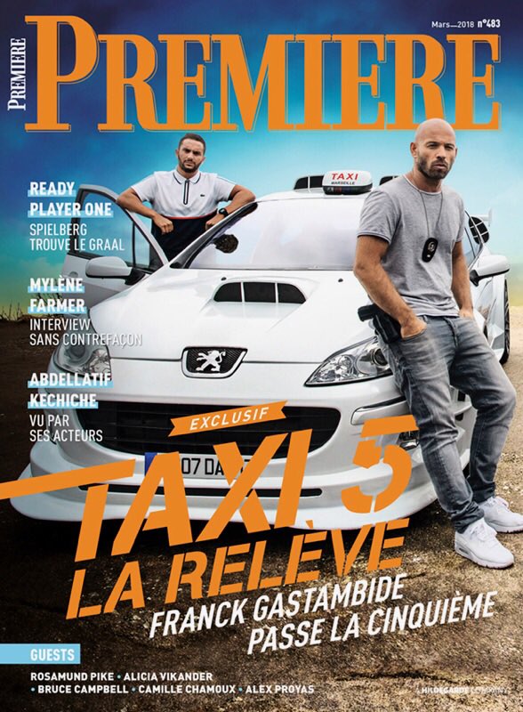 FGastambide's tweet photo. "Quand tu es passionnée de cinema, que tu lis le même magazine depuis que tu as 16 Ans, et qu'un jour.. Tu en fais la couverture" 🙏🏻 #ReveDeGosse #Taxi5 @PremiereFR https://t.co/lSSHE58LPl