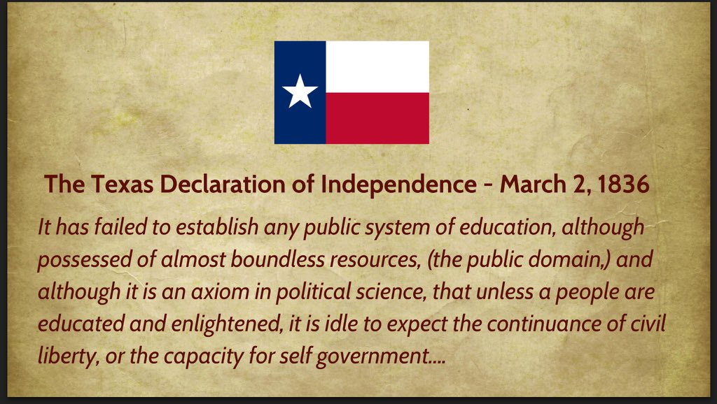 Fighting for Texas schools since 1836. Happy Texas Independence Day!  Today is the last day for early voting. #blockvote #blowingthewhistle ##TXteachervoice